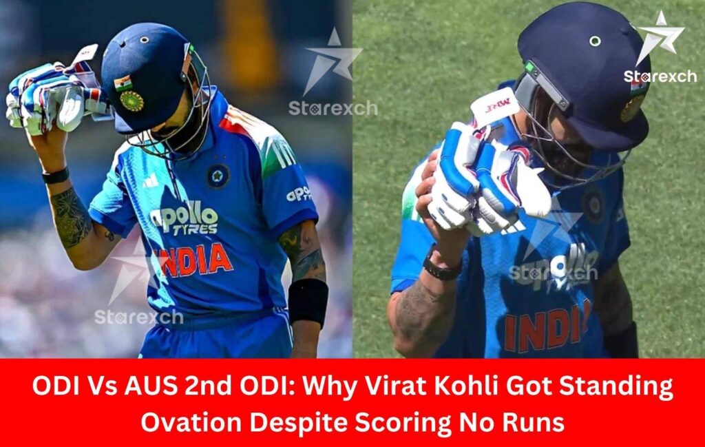 Virat Kohli got standing ovation from fans during 2nd ODI vs Australia despite scoring no runs.